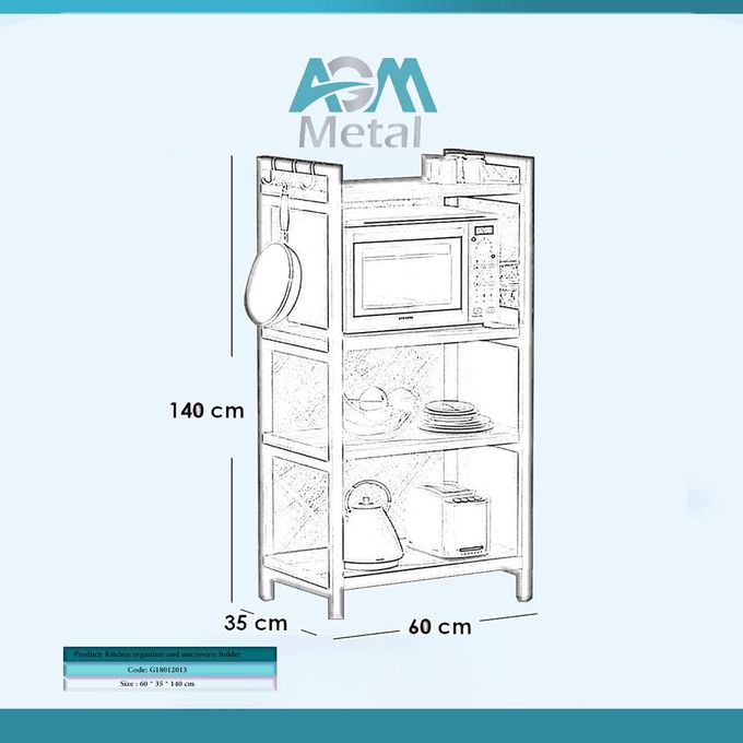 AGM Kitchen organizer and microwave holder