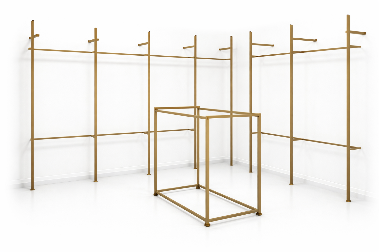 استاند ملابس حديد بنظام فك وتركيب – تعليق زوجي – 120×120×55 سم