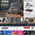AGM adjustable portable steel laptop stand