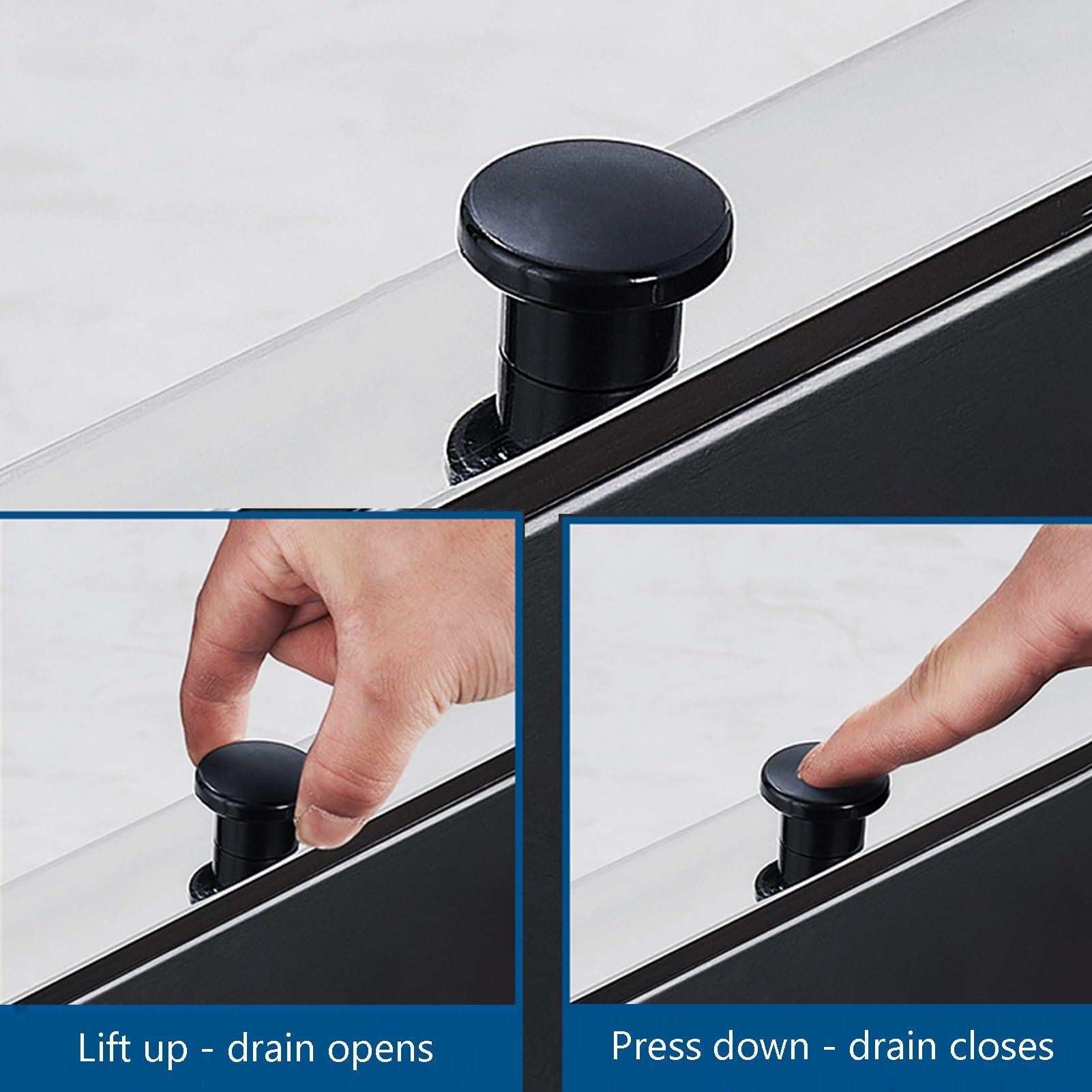 حوض غسيل ممسحة استانلس ستيل أرضي للمطاعم والمغاسل – 48×45×48 سم